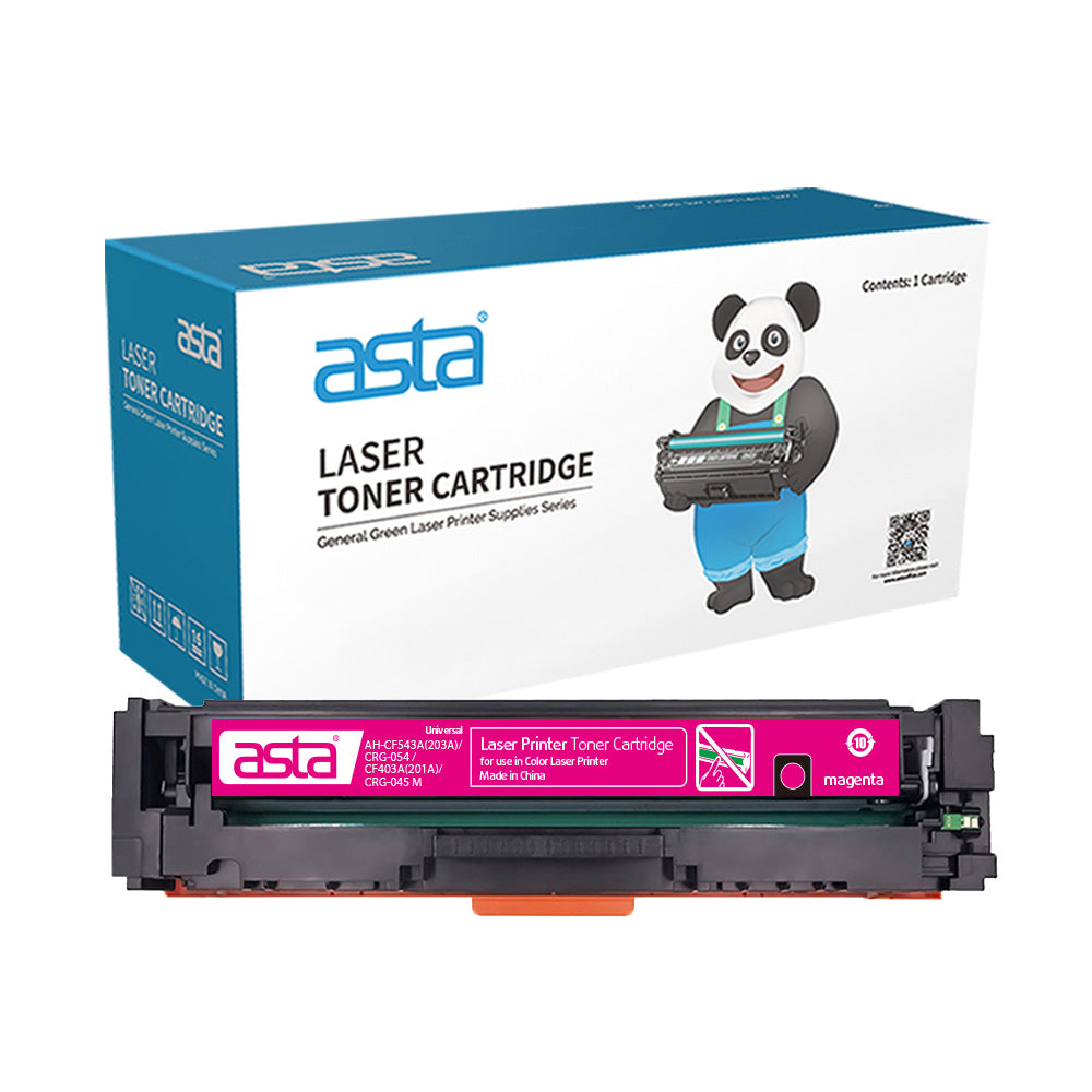 ASTA 203A CF540A CF541A CF542A CF543A 201A CF400A CF401A CF402A CF403A CRG-054 CRG-045 Universal Set Colorful Toner Cartridges