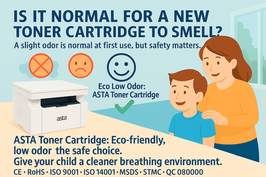 Is it normal for a new toner cartridge to have a smell?