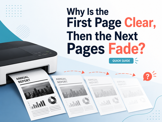 Why Is the First Page Very Sharp, but the Following Pages Slightly Lighter?