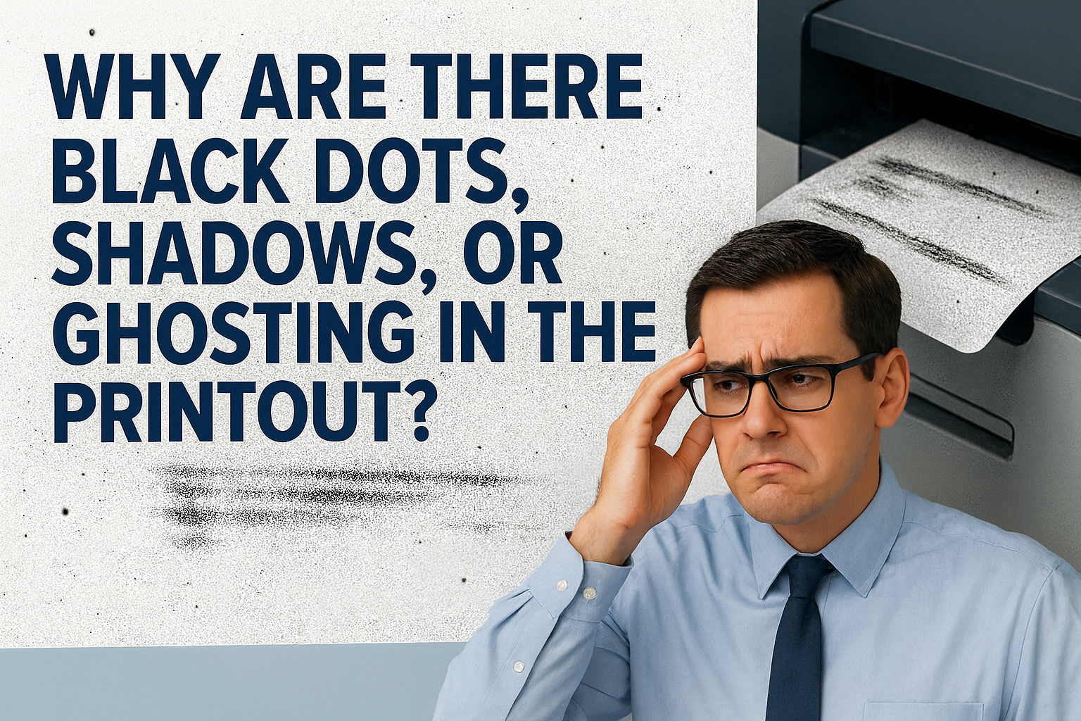 Ghosting In Printing Black dots, shadows, or ghosting appear in print? 7 common issues and ...