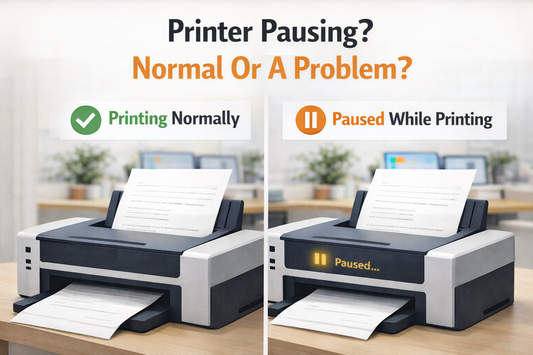 Is It Normal If the Printer Pauses Briefly While Printing?