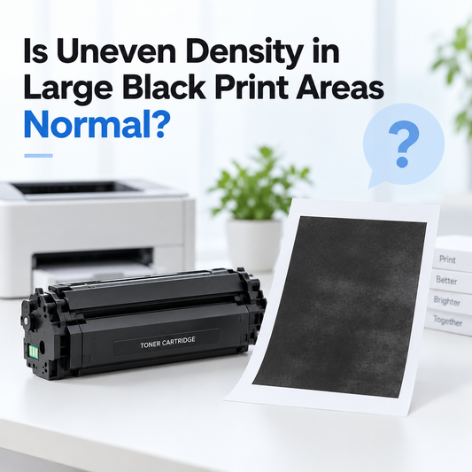 Is Uneven Color Normal When Printing Large Solid Black Areas? 🖨️⬛
