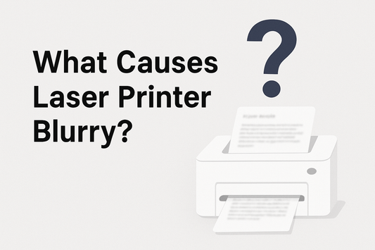 What causes blurry images on laser printers?