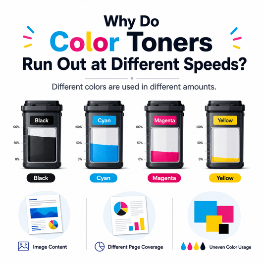 Why Do Different Color Toner Cartridges Run Out at Different Speeds? 🎨🖨️