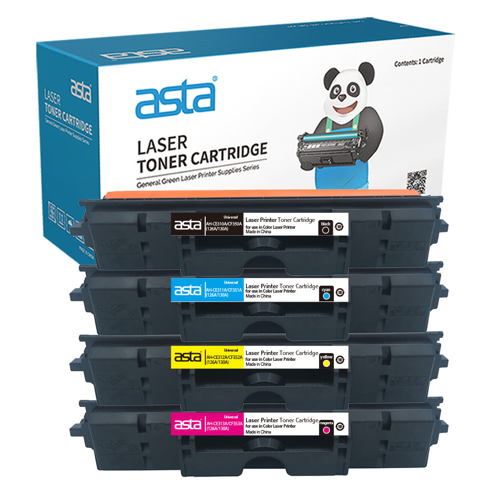 ASTA 126A CE310A CE311A CE312A CE313A 130A CF350A CF351A CF352A CF353A Universal Set Colorful Toner Cartridges