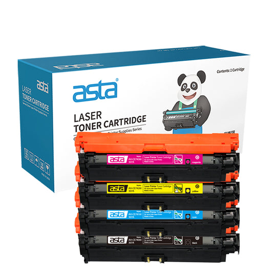 ASTA 307A CE740A CE741A CE742A CE743A Set Colorful Toner Cartridges