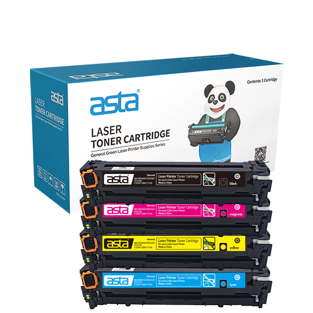 ASTA 125A CB540A CB541A CB542A CB543A 128A CE320A CE321A CE322A CE323A 131A CF210A CF211A CF212A CF213A Universal Set Colorful Toner Cartridges