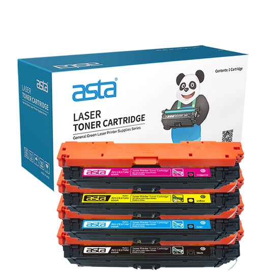 ASTA 650A CE270A CE271A CE272A CE273A Set Colorful Toner Cartridges
