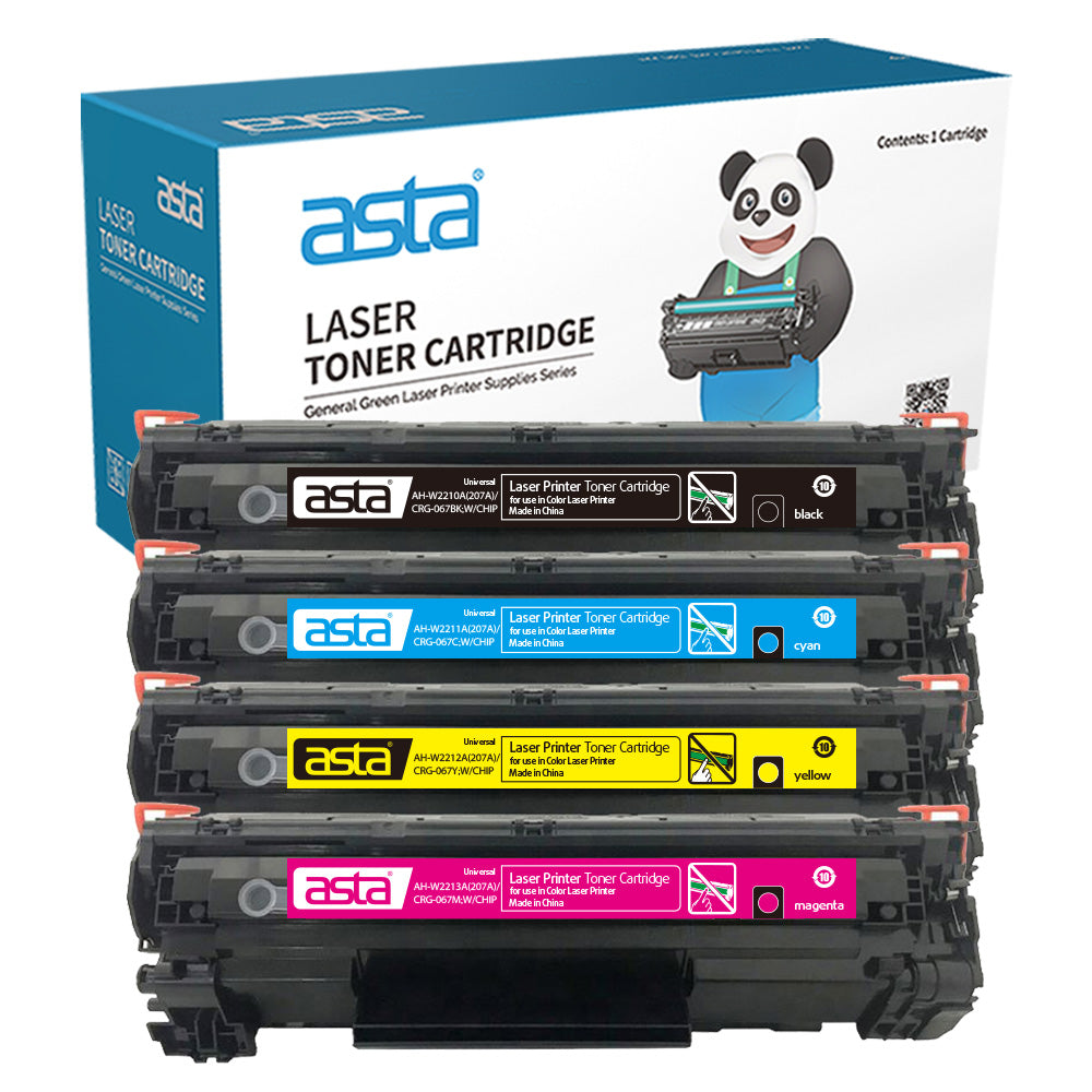 ASTA 207A W2210A W2211A W2212A W2213A CRG-067 Universal Set Colorful Toner Cartridges