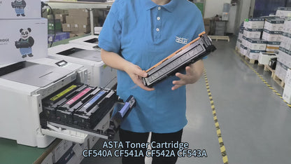 ASTA 203A CF540A CF541A CF542A CF543A 201A CF400A CF401A CF402A CF403A CRG-054 CRG-045 Universal Set Colorful Toner Cartridges