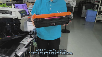 ASTA 650A CE270A CE271A CE272A CE273A Set Colorful Toner Cartridges