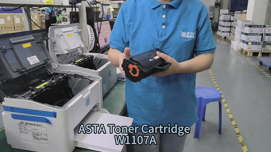ASTA W1107 107A Black Toner Cartridge